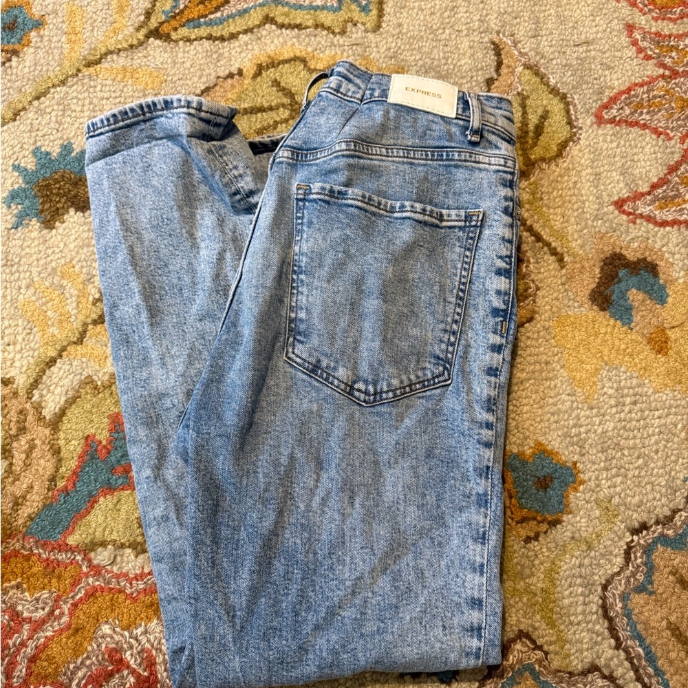 Express Light Blue High Rise Women Jeans